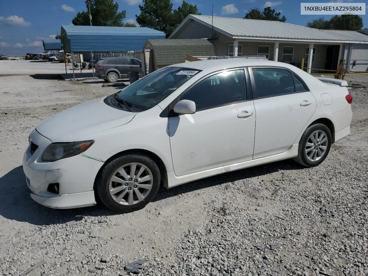 2010 Toyota Corolla Base VIN: 1NXBU4EE1AZ295804 Lot: 72374994