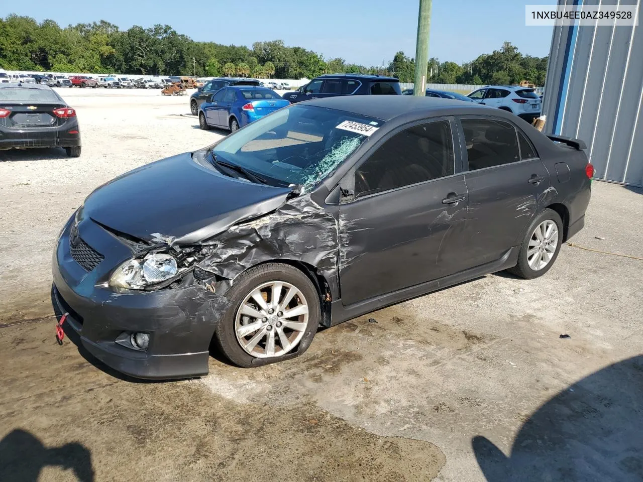 2010 Toyota Corolla Base VIN: 1NXBU4EE0AZ349528 Lot: 72453954