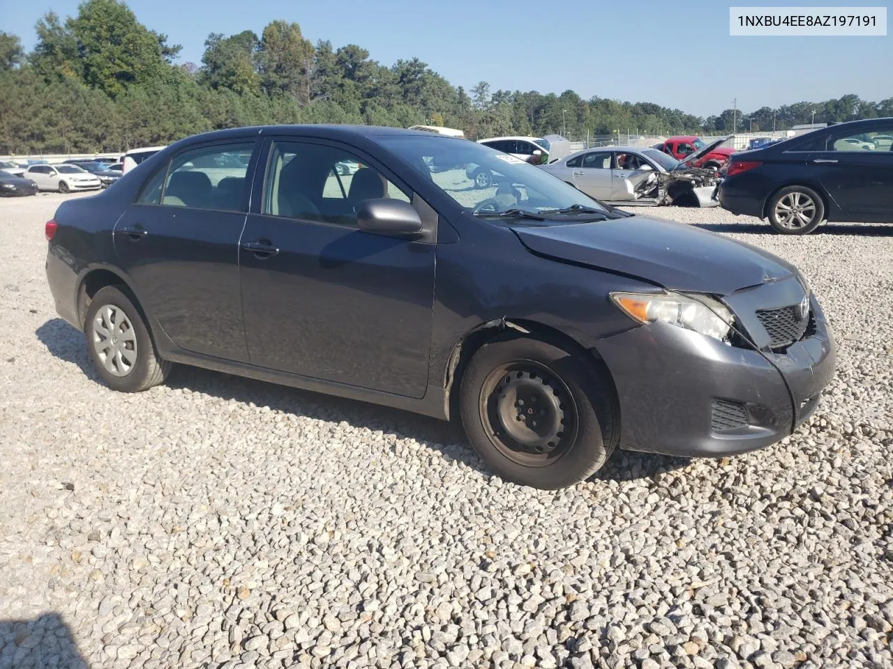 2010 Toyota Corolla Base VIN: 1NXBU4EE8AZ197191 Lot: 72529514