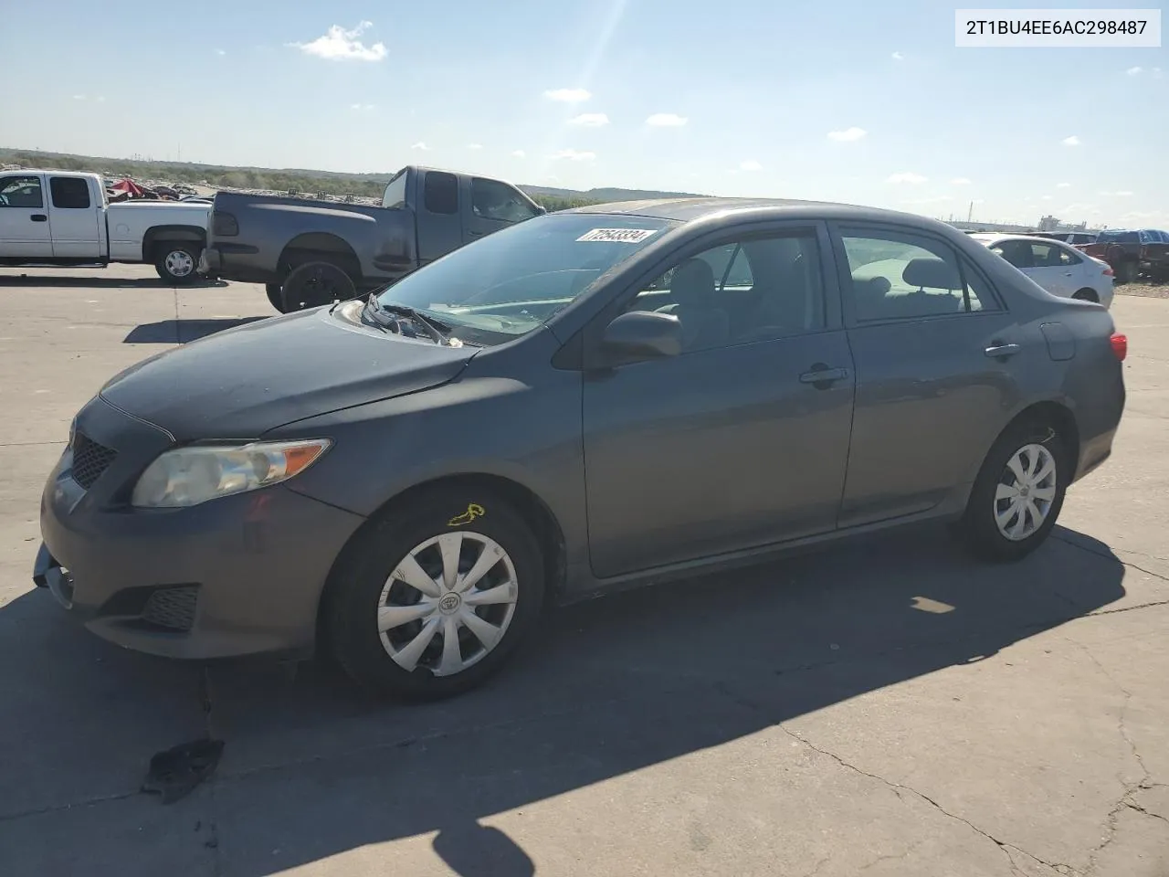 2010 Toyota Corolla Base VIN: 2T1BU4EE6AC298487 Lot: 72543334