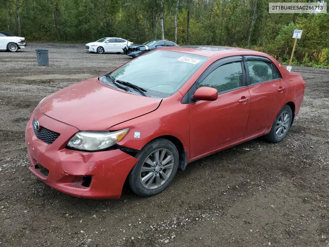 2010 Toyota Corolla Base VIN: 2T1BU4EE5AC266713 Lot: 72544714