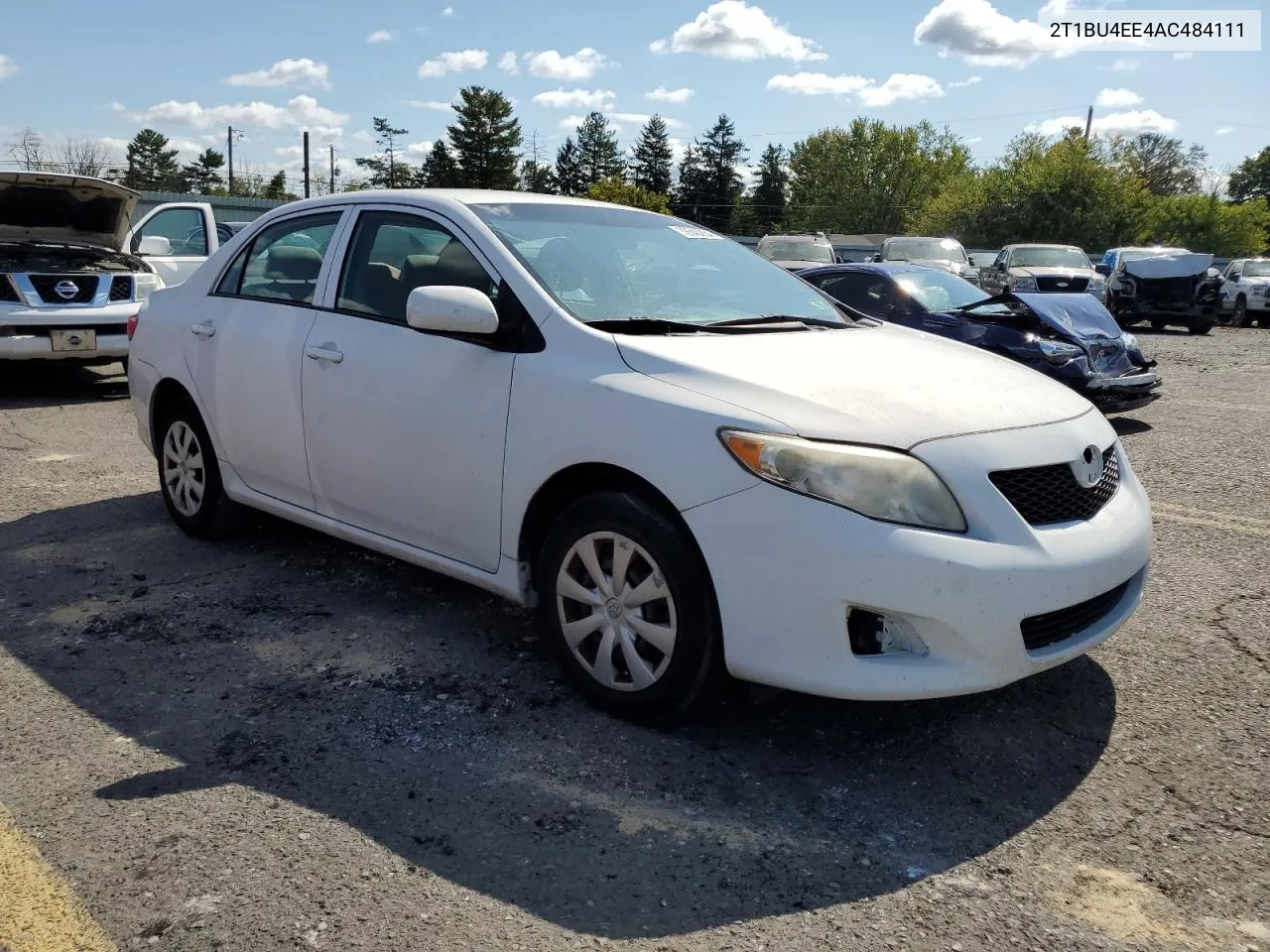 2010 Toyota Corolla Base VIN: 2T1BU4EE4AC484111 Lot: 72545234