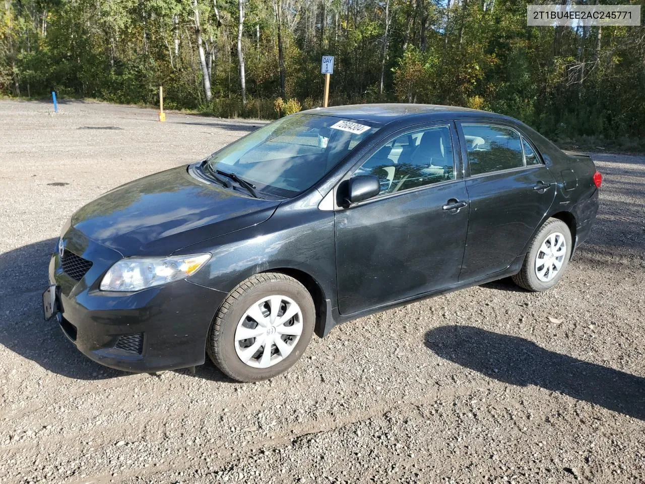 2010 Toyota Corolla Base VIN: 2T1BU4EE2AC245771 Lot: 72604304