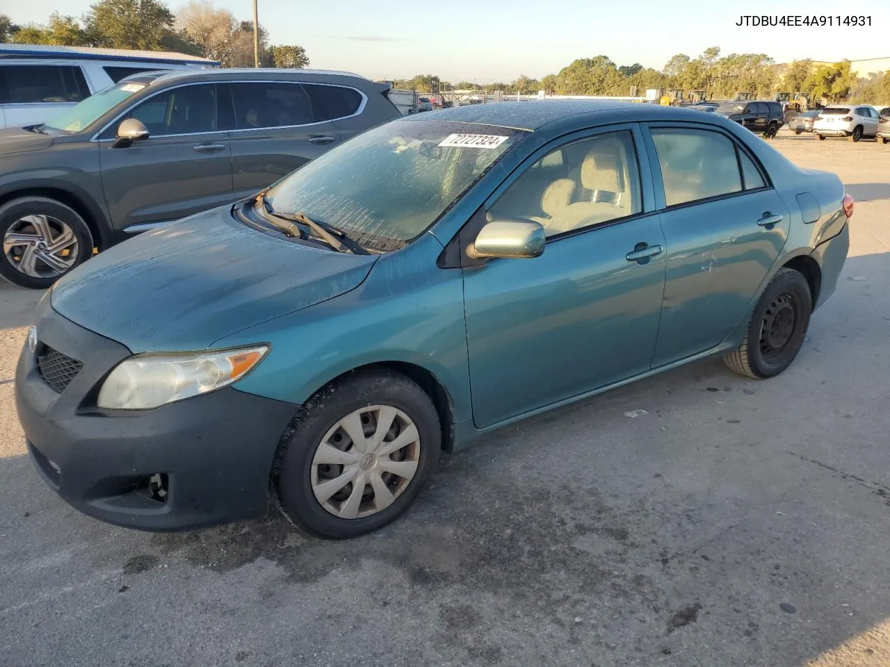 2010 Toyota Corolla Base VIN: JTDBU4EE4A9114931 Lot: 72727324