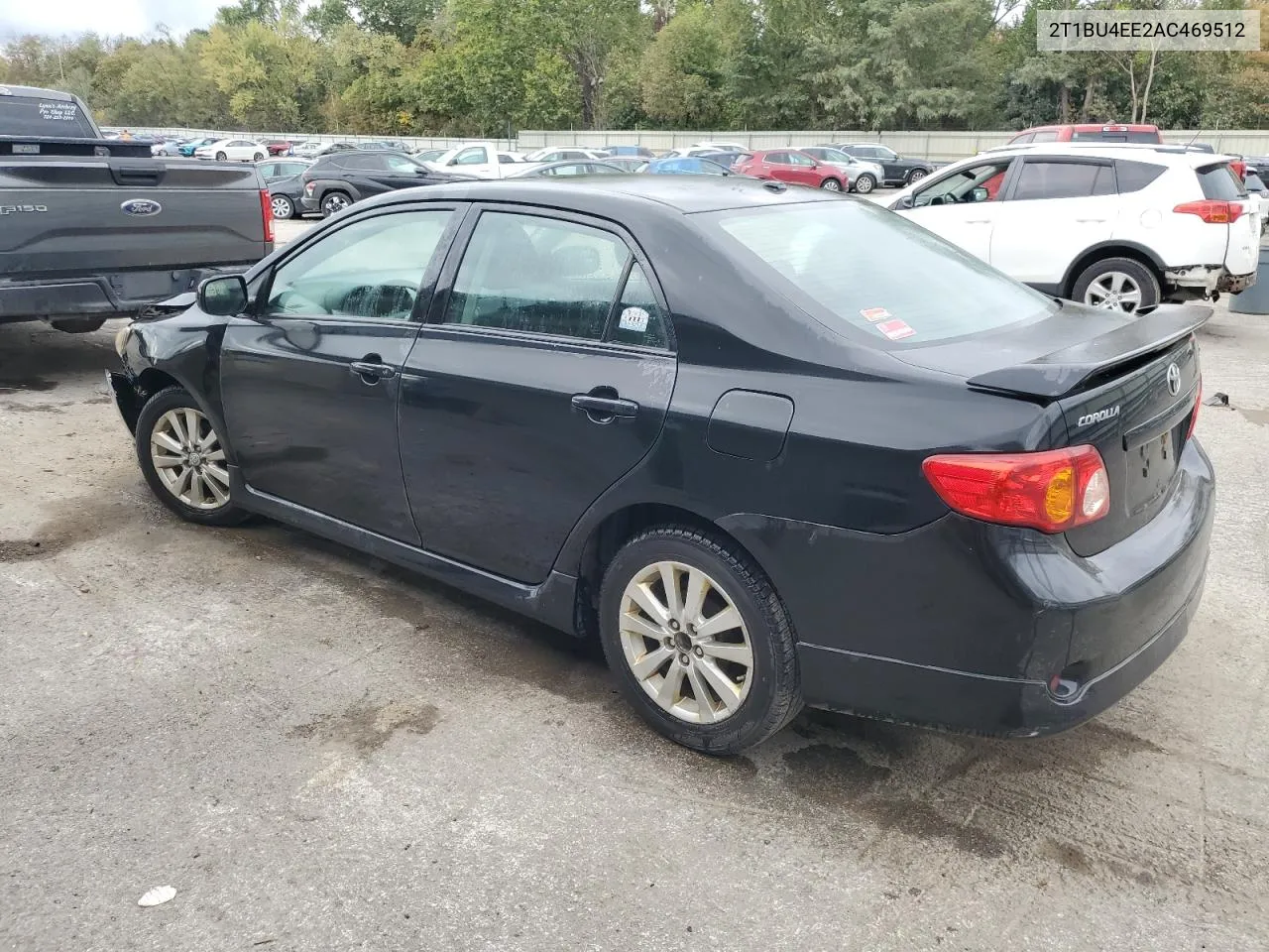 2010 Toyota Corolla Base VIN: 2T1BU4EE2AC469512 Lot: 72900944