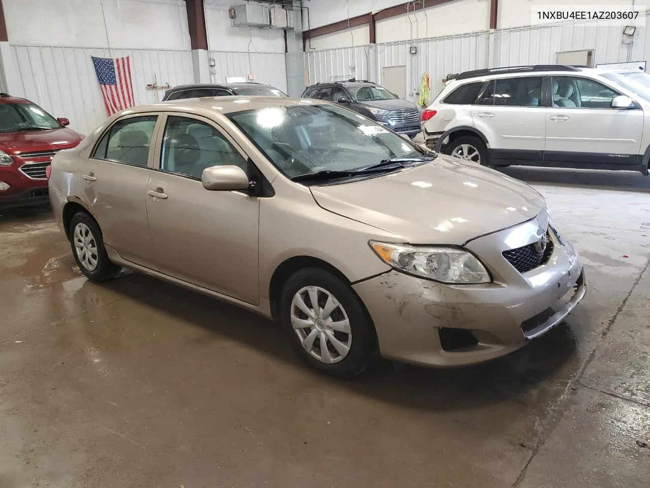 2010 Toyota Corolla Base VIN: 1NXBU4EE1AZ203607 Lot: 73191454