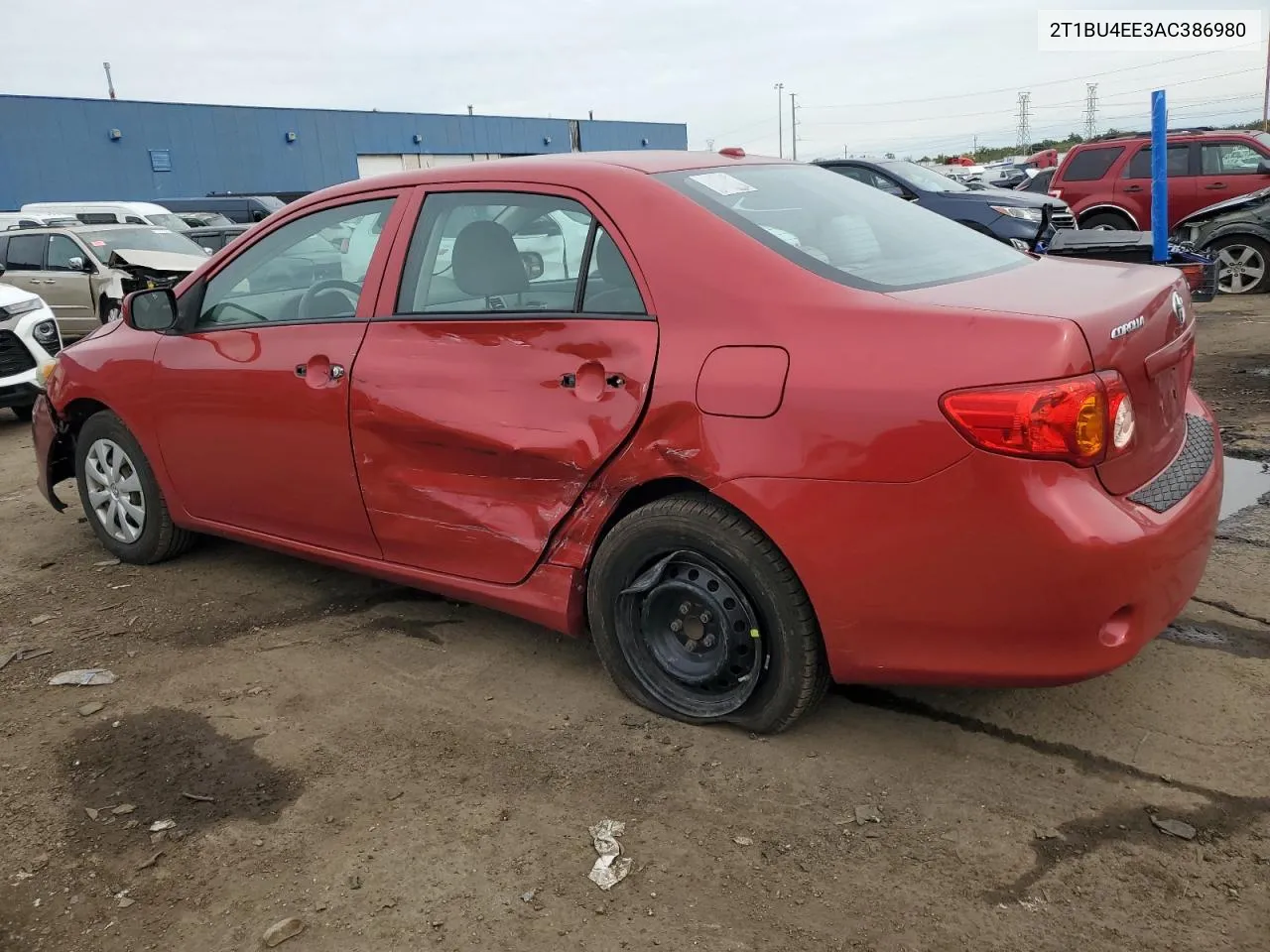 2010 Toyota Corolla Base VIN: 2T1BU4EE3AC386980 Lot: 73193854