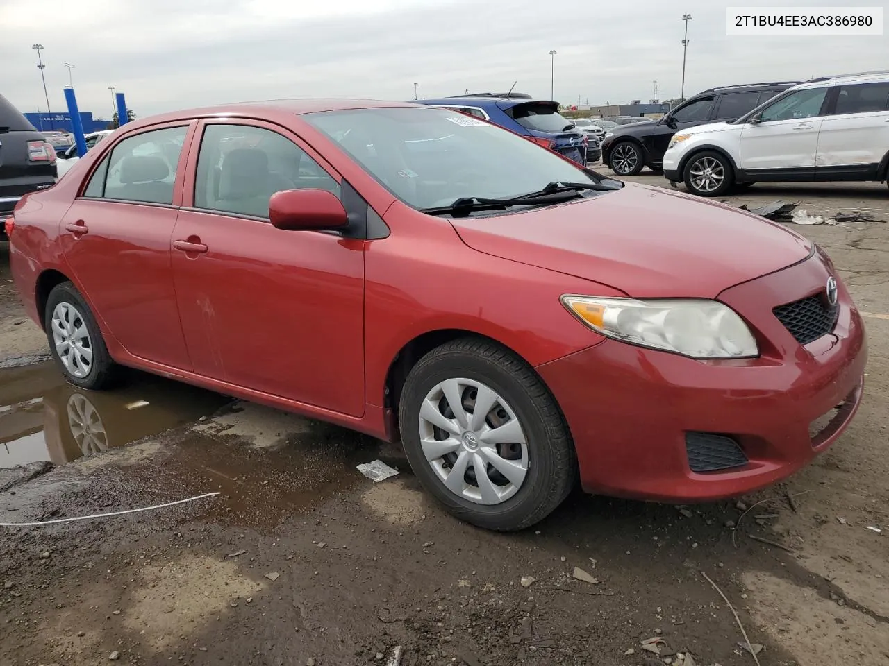 2010 Toyota Corolla Base VIN: 2T1BU4EE3AC386980 Lot: 73193854