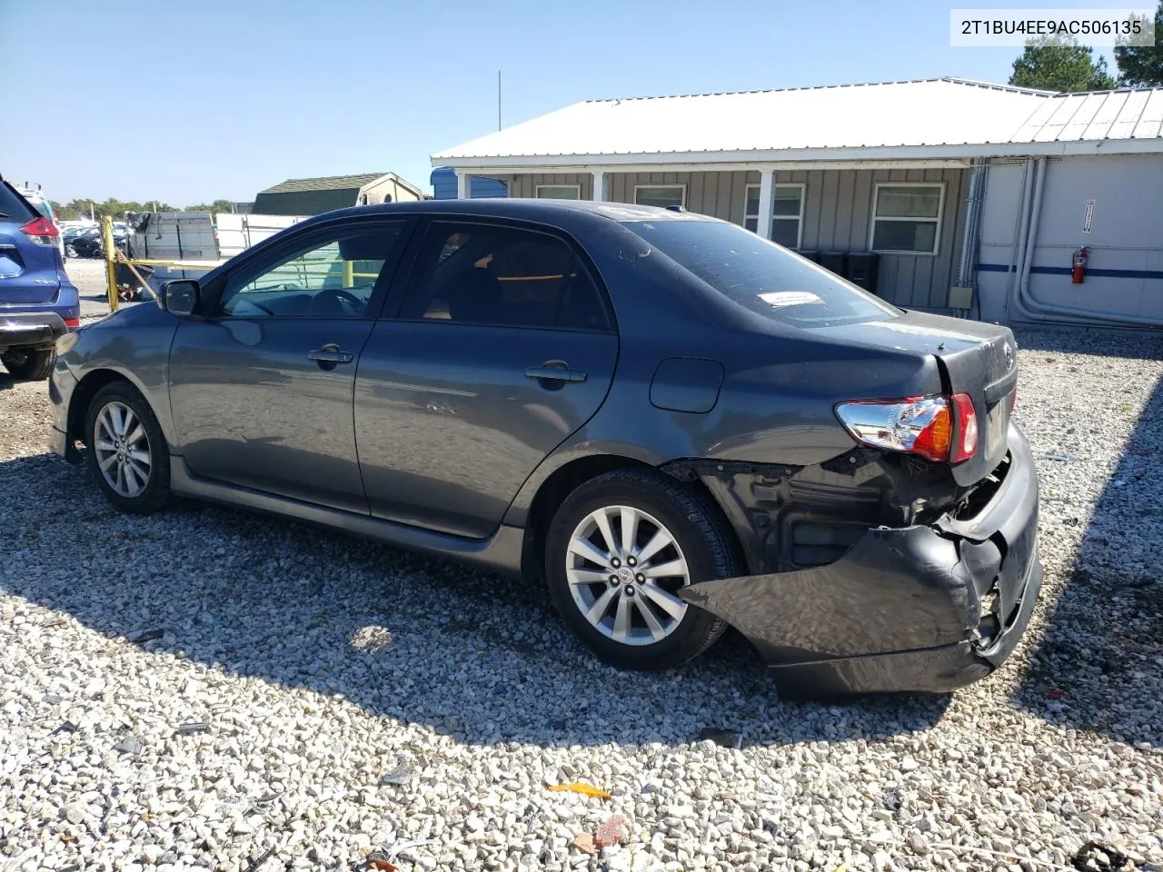 2010 Toyota Corolla Base VIN: 2T1BU4EE9AC506135 Lot: 73200404