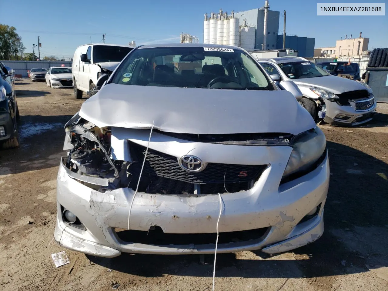 2010 Toyota Corolla Base VIN: 1NXBU4EEXAZ281688 Lot: 73238034