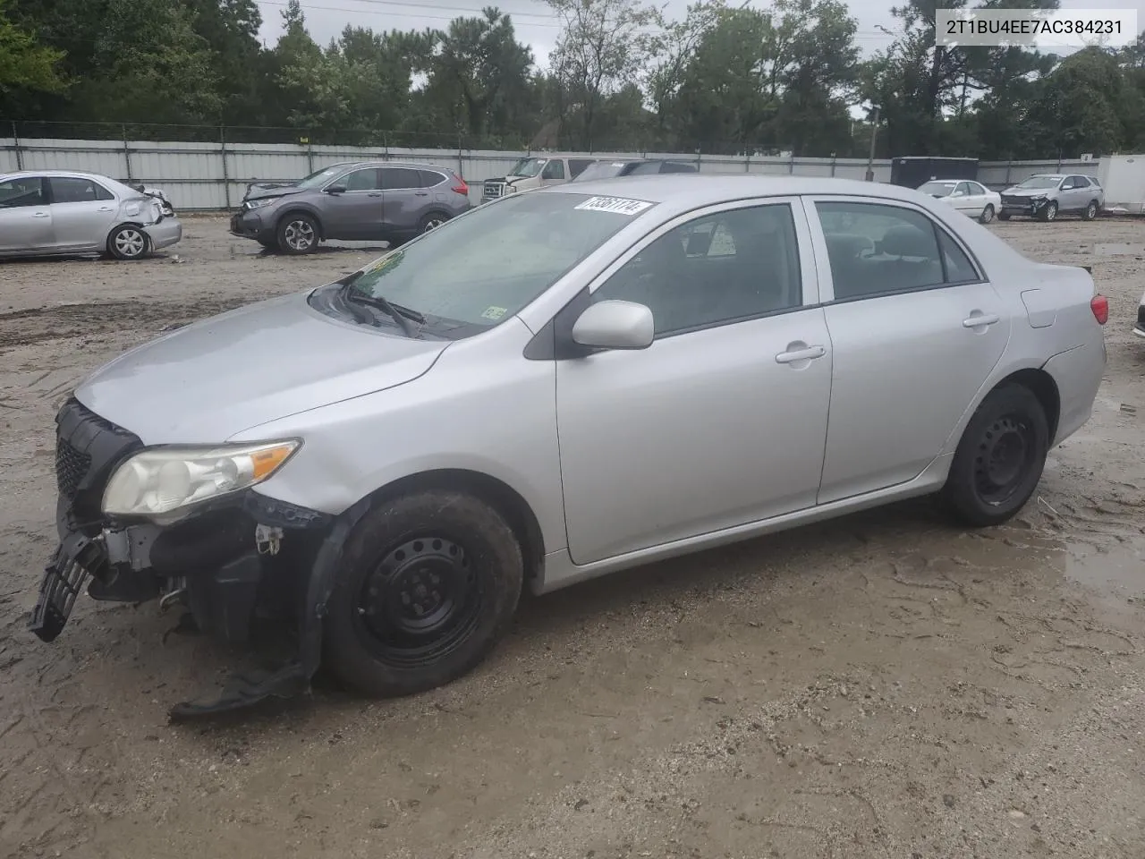 2010 Toyota Corolla Base VIN: 2T1BU4EE7AC384231 Lot: 73361174