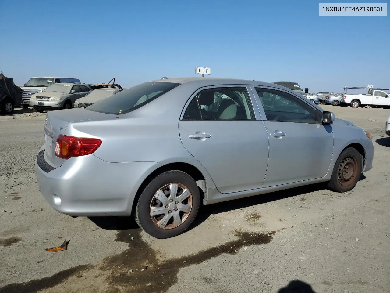 2010 Toyota Corolla Base VIN: 1NXBU4EE4AZ190531 Lot: 73661304