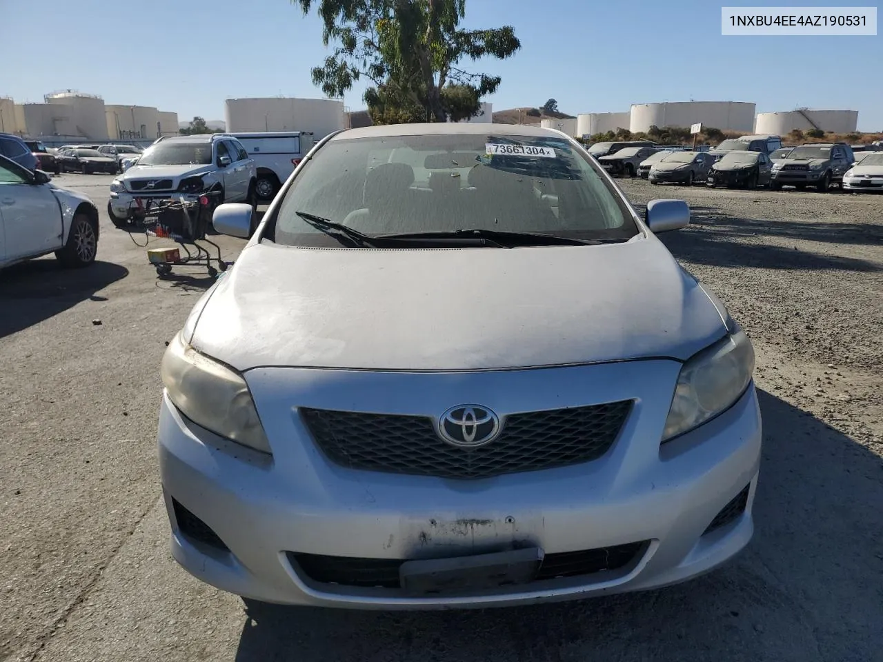 2010 Toyota Corolla Base VIN: 1NXBU4EE4AZ190531 Lot: 73661304