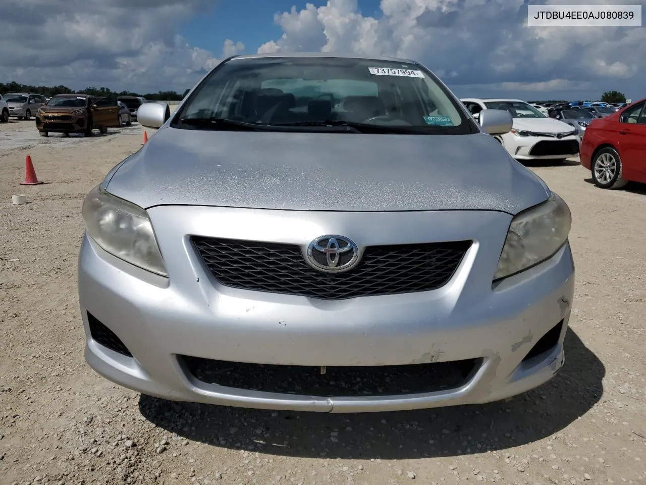 2010 Toyota Corolla Base VIN: JTDBU4EE0AJ080839 Lot: 73757994