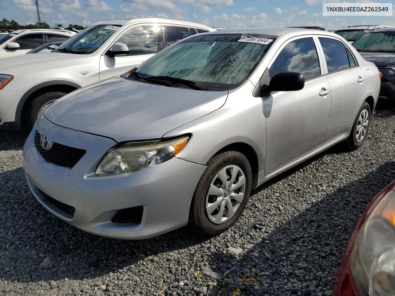 2010 Toyota Corolla Base VIN: 1NXBU4EE0AZ262549 Lot: 73867044