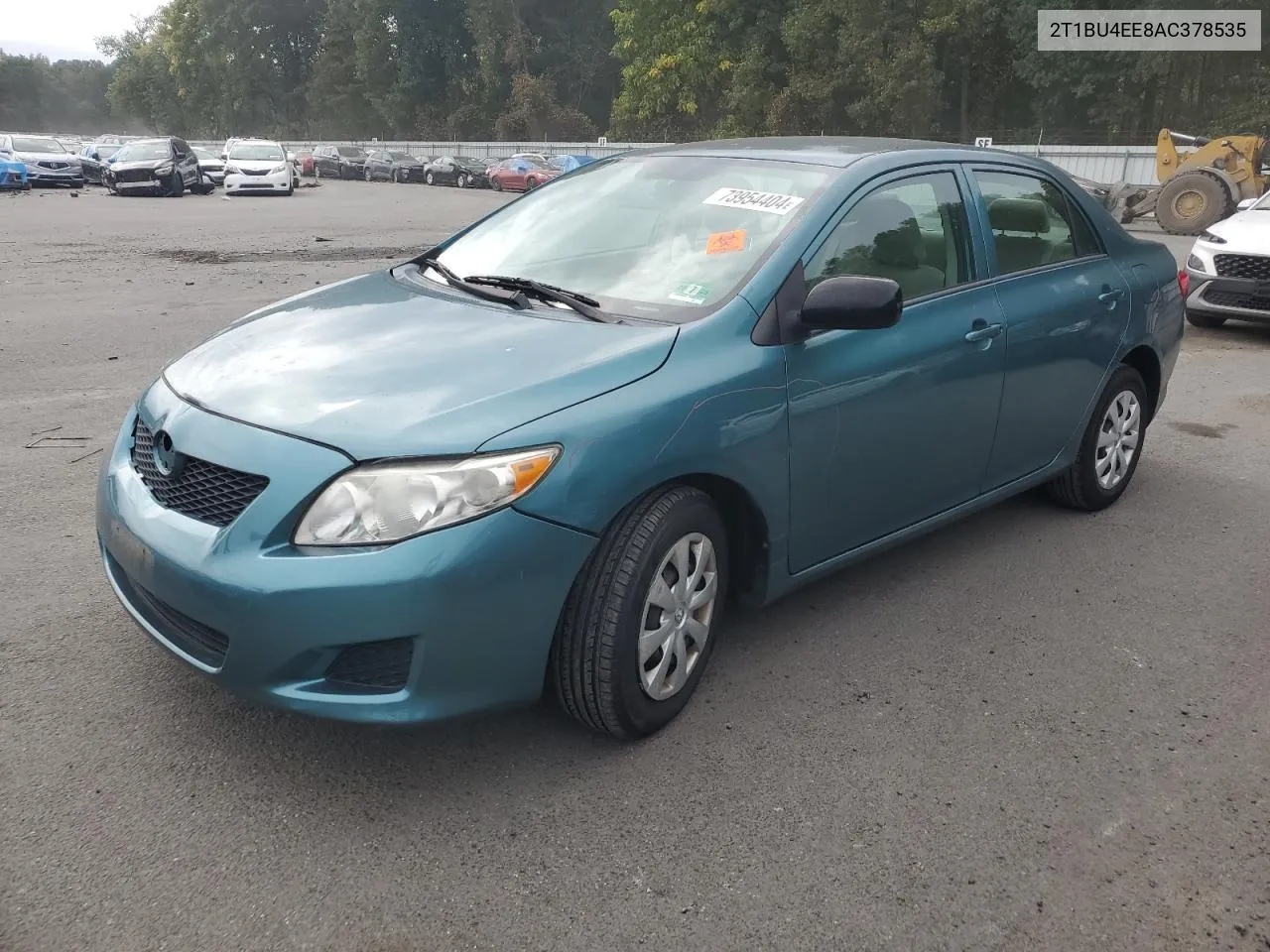 2010 Toyota Corolla Base VIN: 2T1BU4EE8AC378535 Lot: 73954404