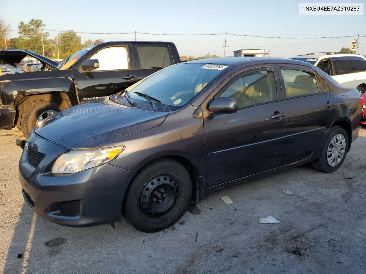 2010 Toyota Corolla Base VIN: 1NXBU4EE7AZ310287 Lot: 74034984