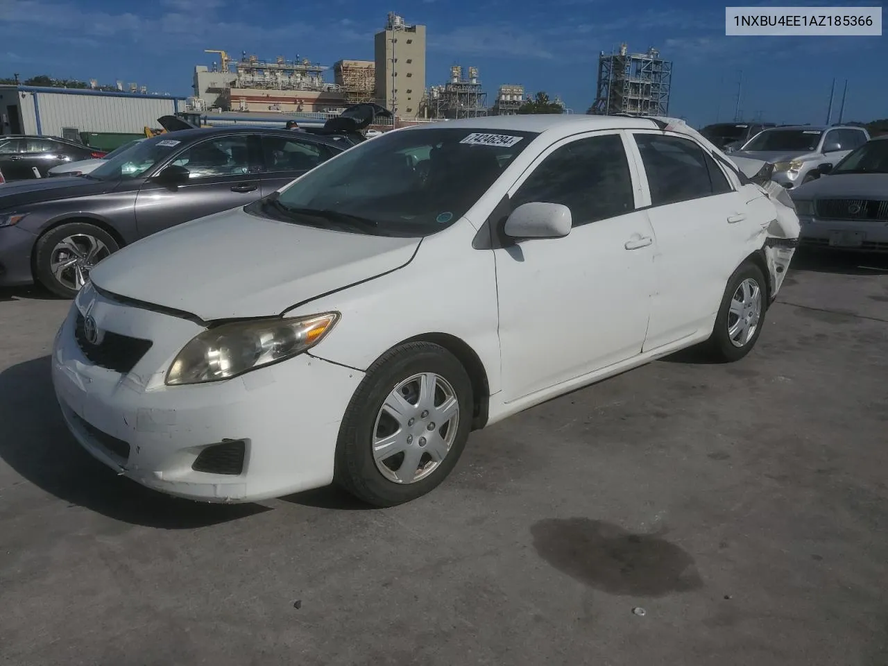 2010 Toyota Corolla Base VIN: 1NXBU4EE1AZ185366 Lot: 74246294