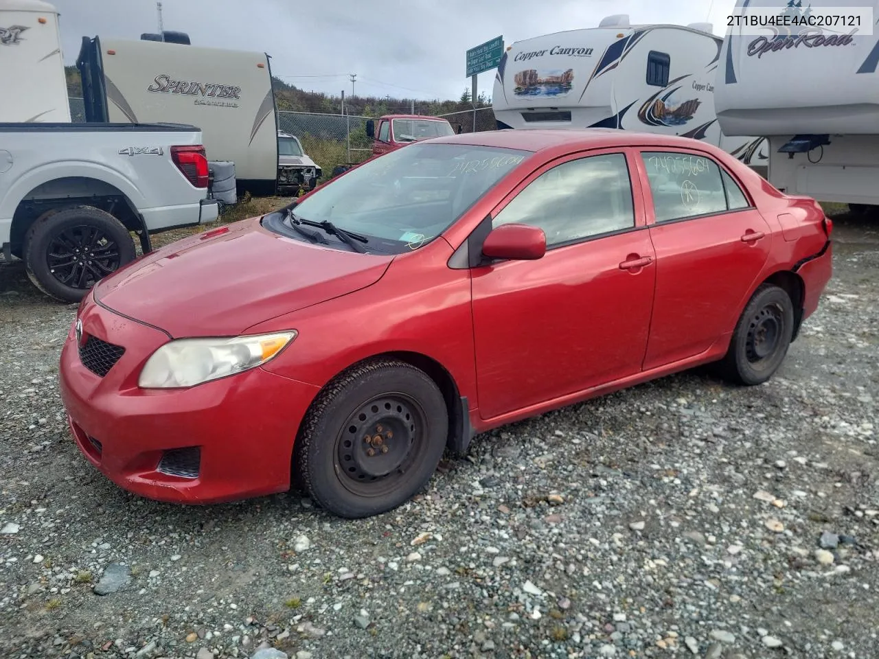 2010 Toyota Corolla Base VIN: 2T1BU4EE4AC207121 Lot: 74255604