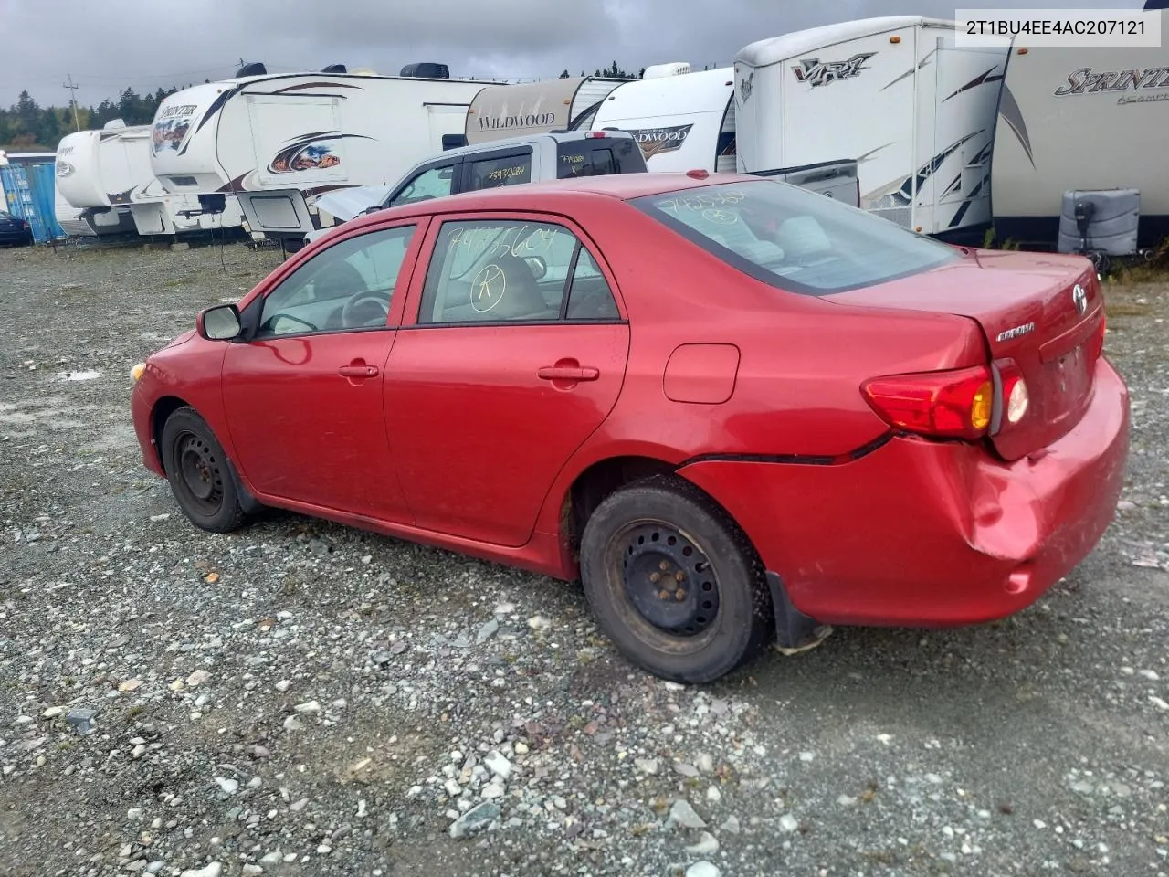 2010 Toyota Corolla Base VIN: 2T1BU4EE4AC207121 Lot: 74255604