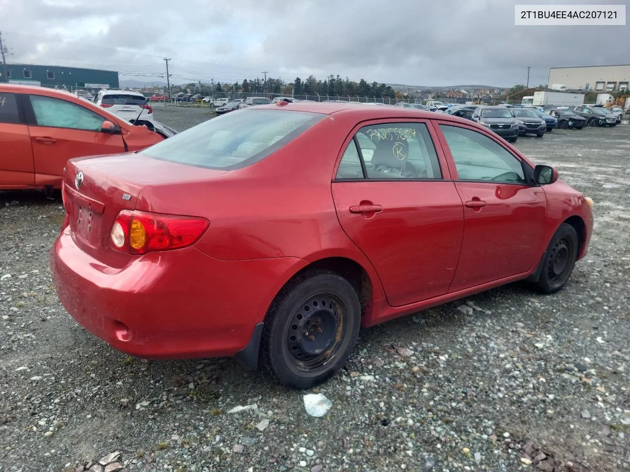 2010 Toyota Corolla Base VIN: 2T1BU4EE4AC207121 Lot: 74255604