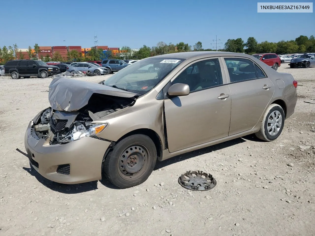 2010 Toyota Corolla Base VIN: 1NXBU4EE3AZ167449 Lot: 74310404