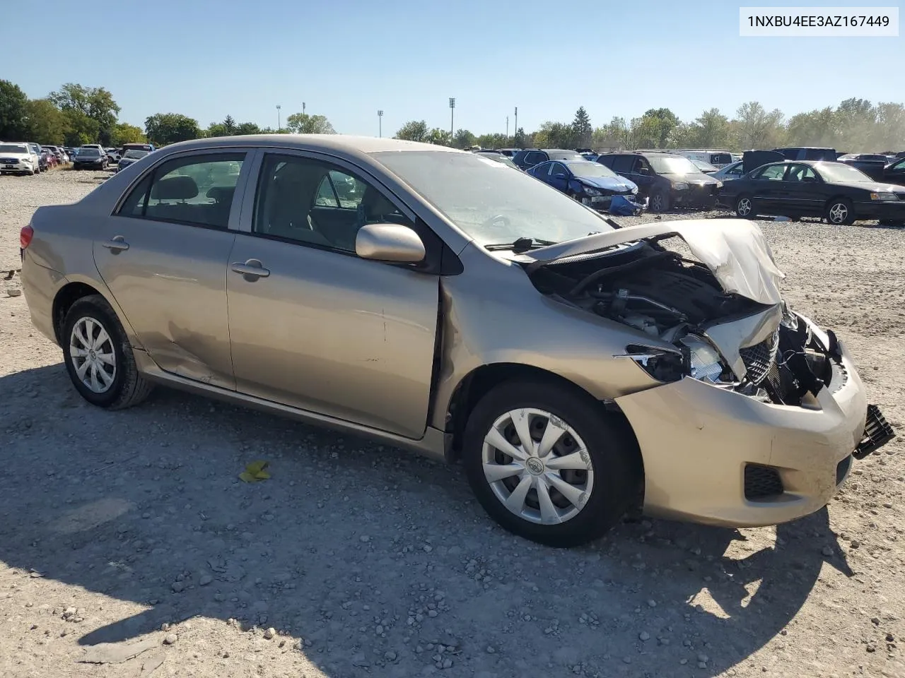 2010 Toyota Corolla Base VIN: 1NXBU4EE3AZ167449 Lot: 74310404