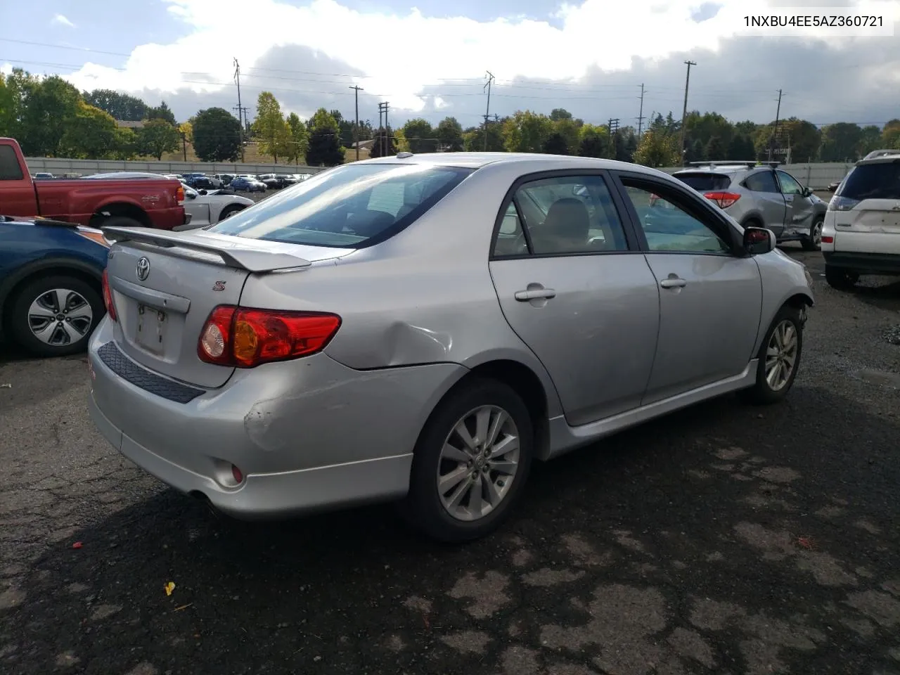 2010 Toyota Corolla Base VIN: 1NXBU4EE5AZ360721 Lot: 74320464