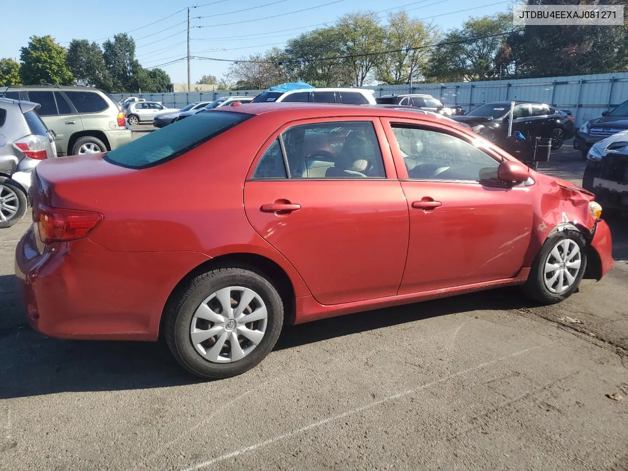 2010 Toyota Corolla Base VIN: JTDBU4EEXAJ081271 Lot: 74419334