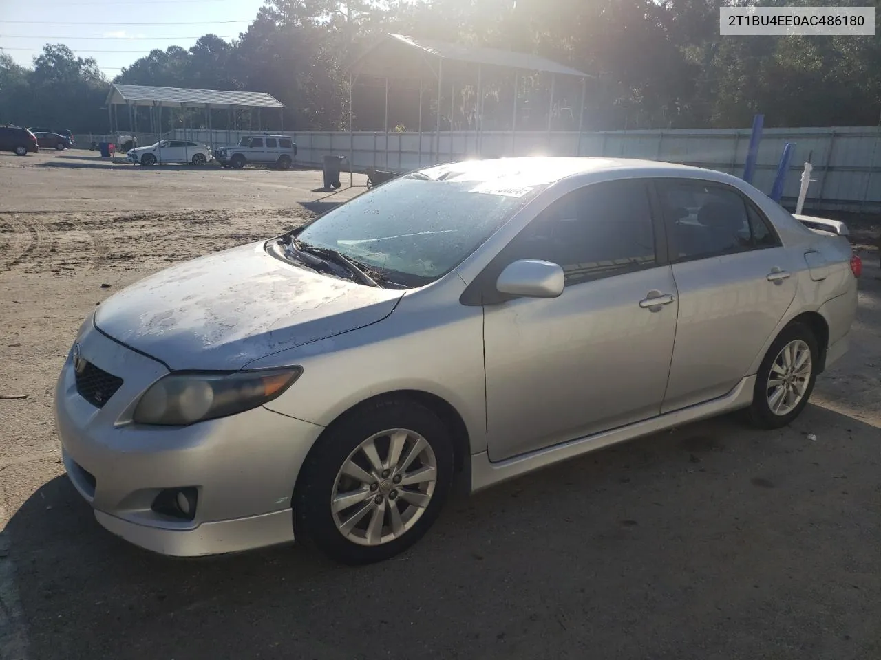 2010 Toyota Corolla Base VIN: 2T1BU4EE0AC486180 Lot: 74440804