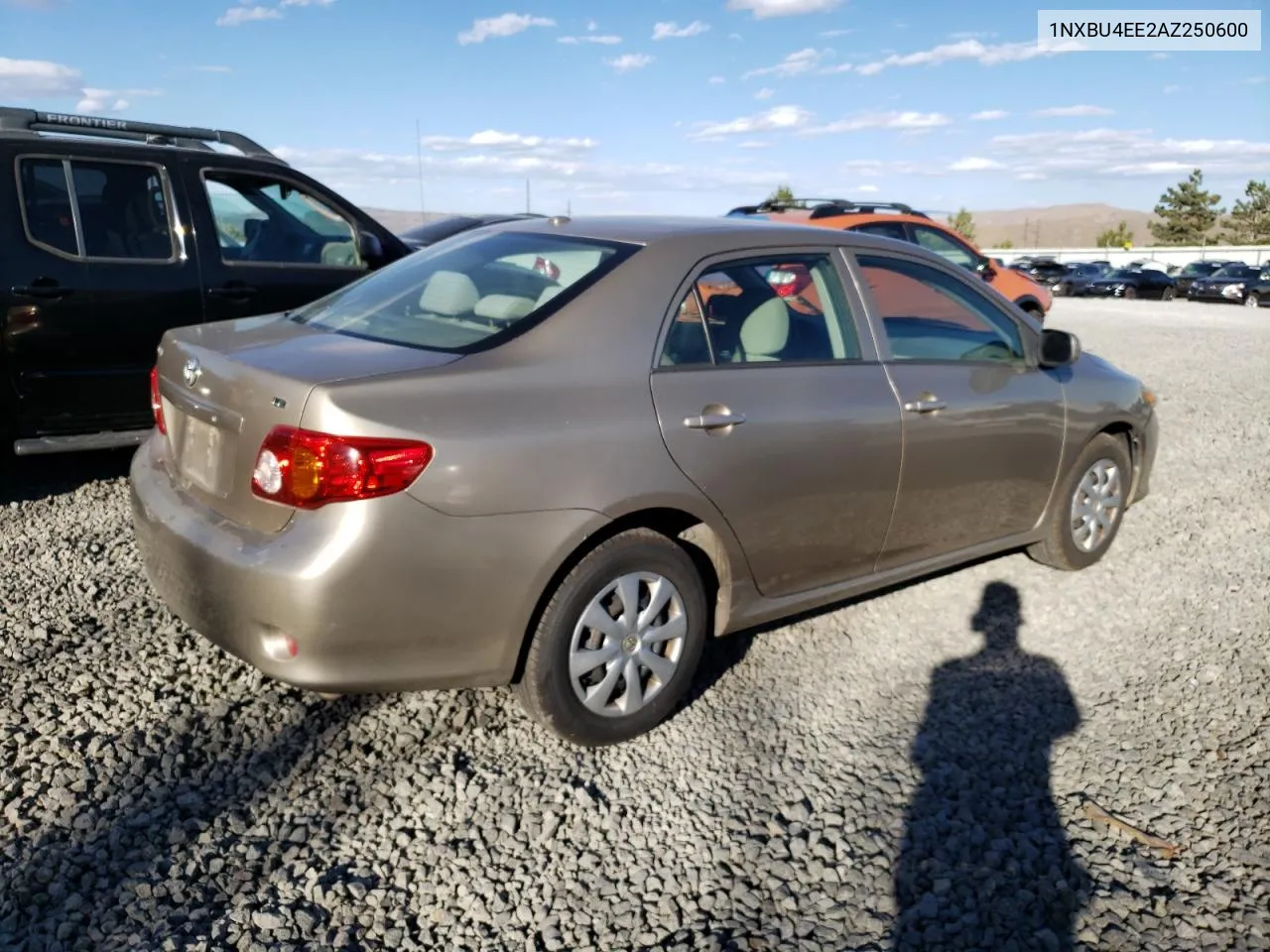 2010 Toyota Corolla Base VIN: 1NXBU4EE2AZ250600 Lot: 74457604