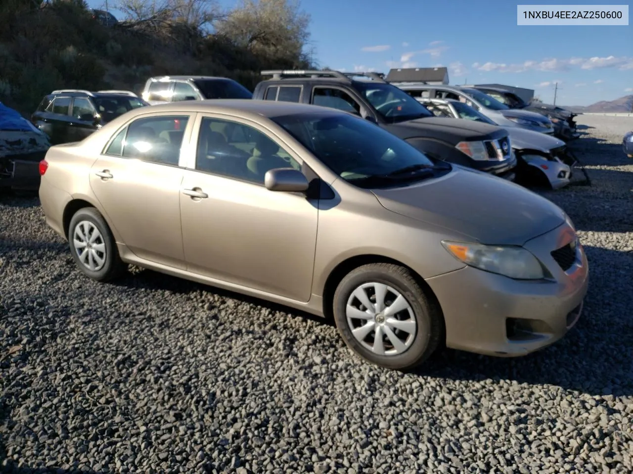 2010 Toyota Corolla Base VIN: 1NXBU4EE2AZ250600 Lot: 74457604