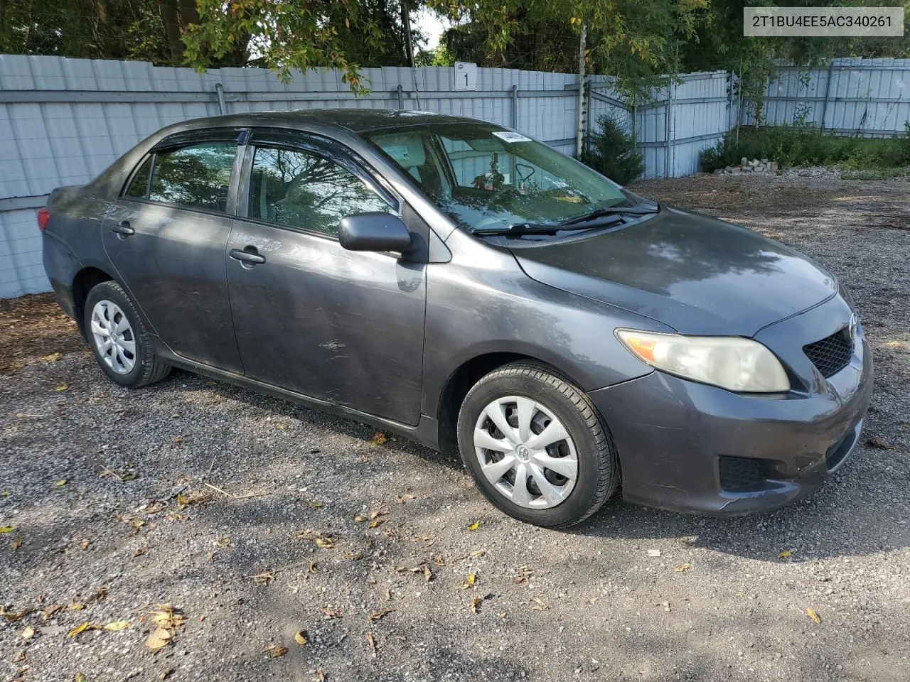 2010 Toyota Corolla Base VIN: 2T1BU4EE5AC340261 Lot: 74488994