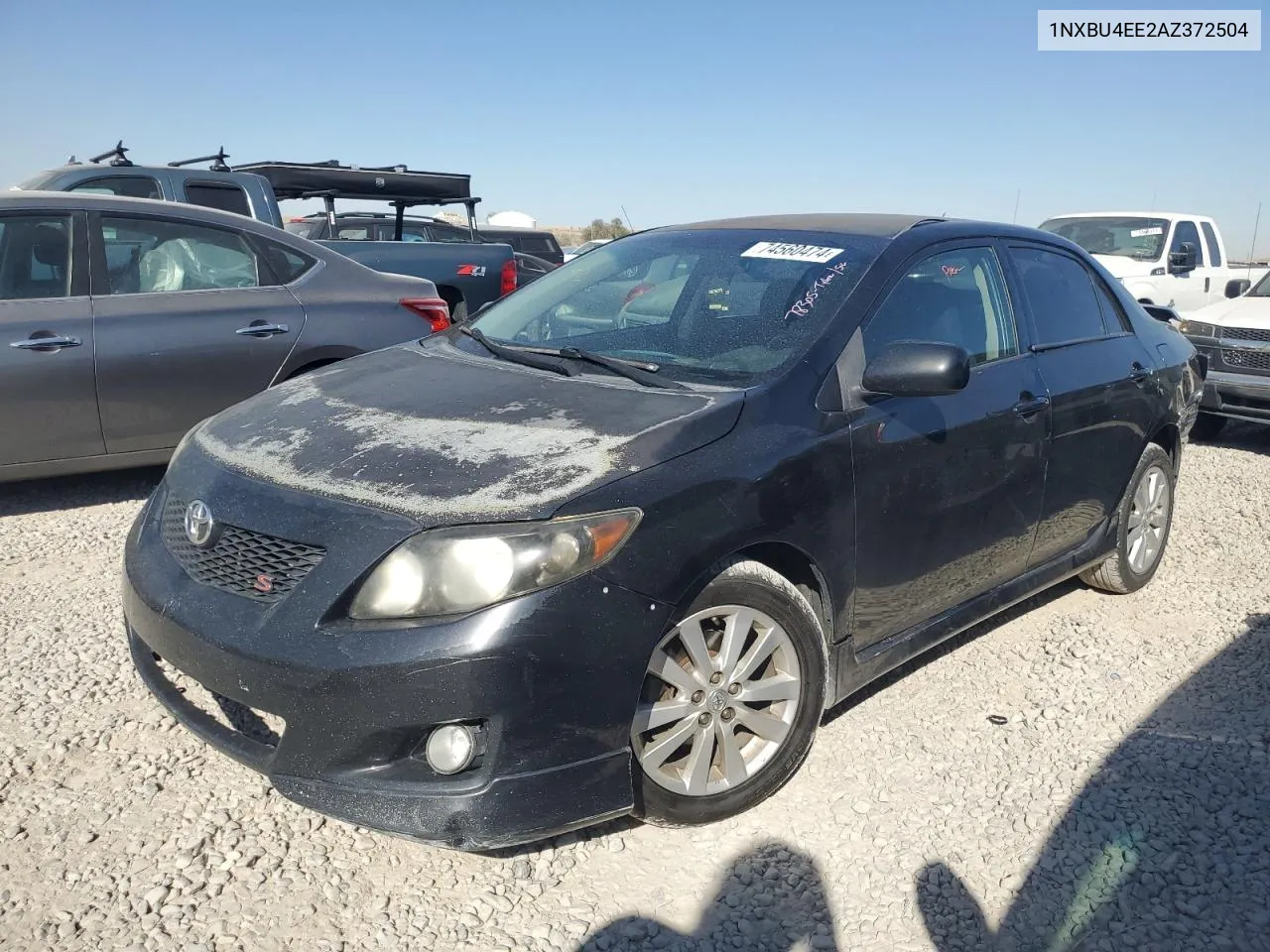 2010 Toyota Corolla Base VIN: 1NXBU4EE2AZ372504 Lot: 74560474