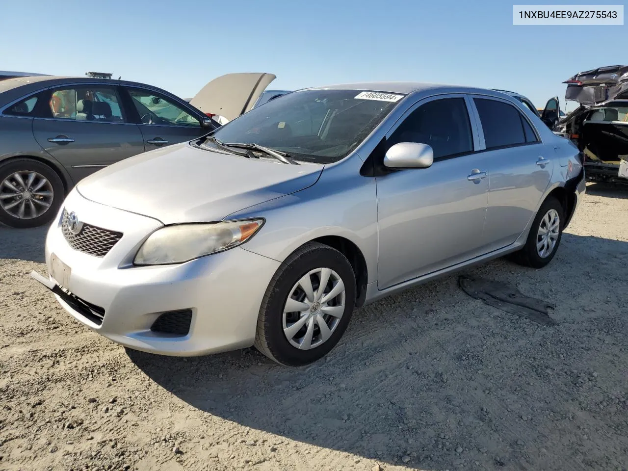 2010 Toyota Corolla Base VIN: 1NXBU4EE9AZ275543 Lot: 74605594