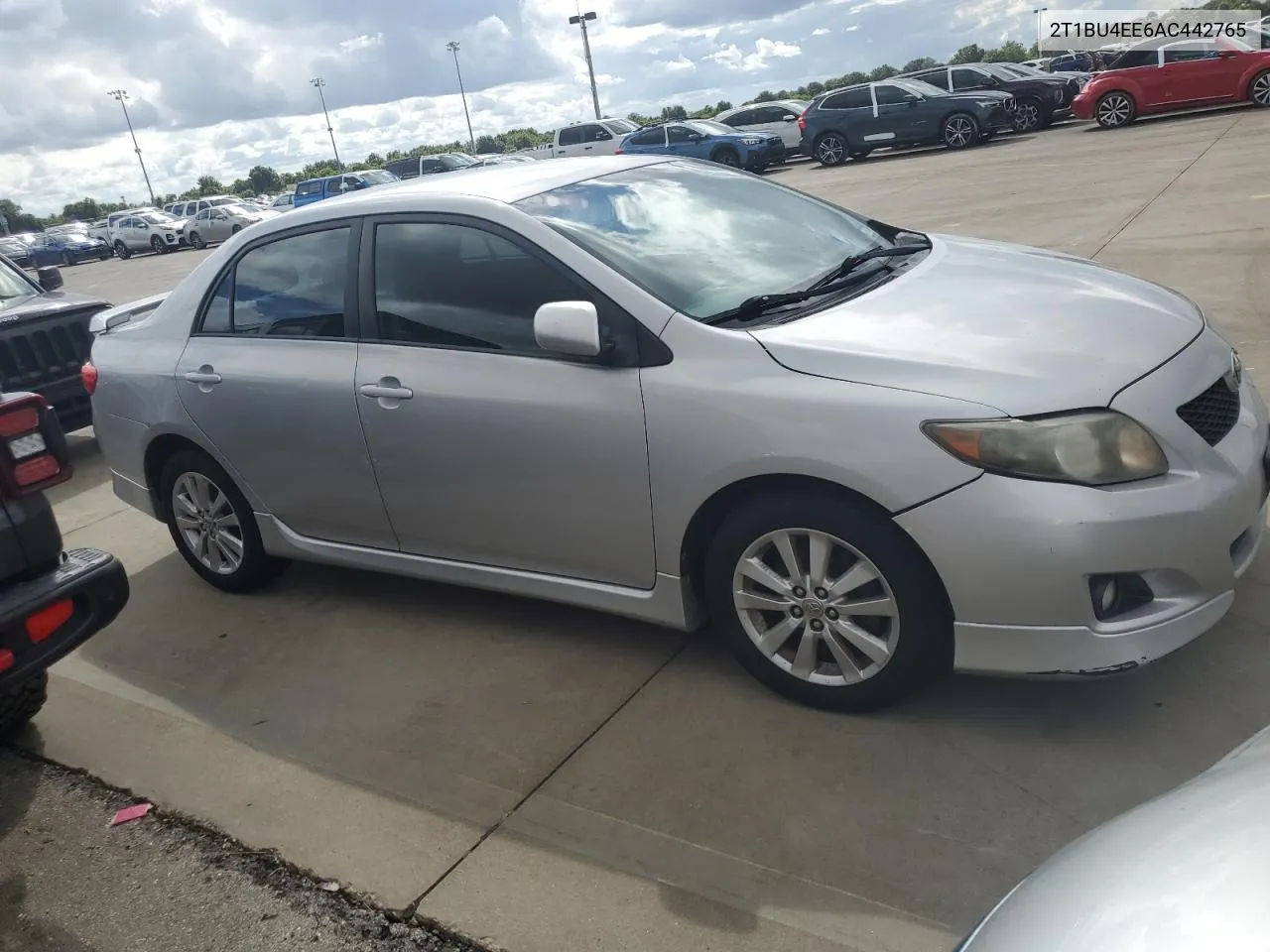 2010 Toyota Corolla Base VIN: 2T1BU4EE6AC442765 Lot: 74669384