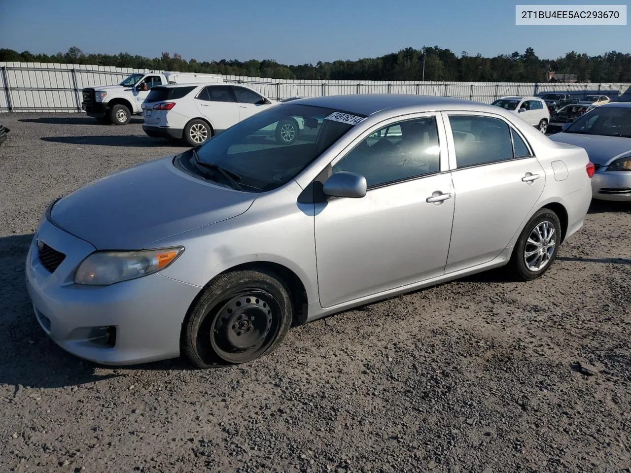 2010 Toyota Corolla Base VIN: 2T1BU4EE5AC293670 Lot: 74976214