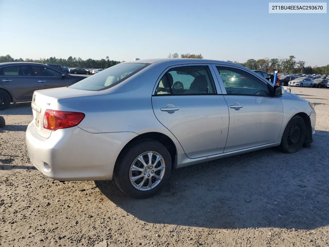 2010 Toyota Corolla Base VIN: 2T1BU4EE5AC293670 Lot: 74976214