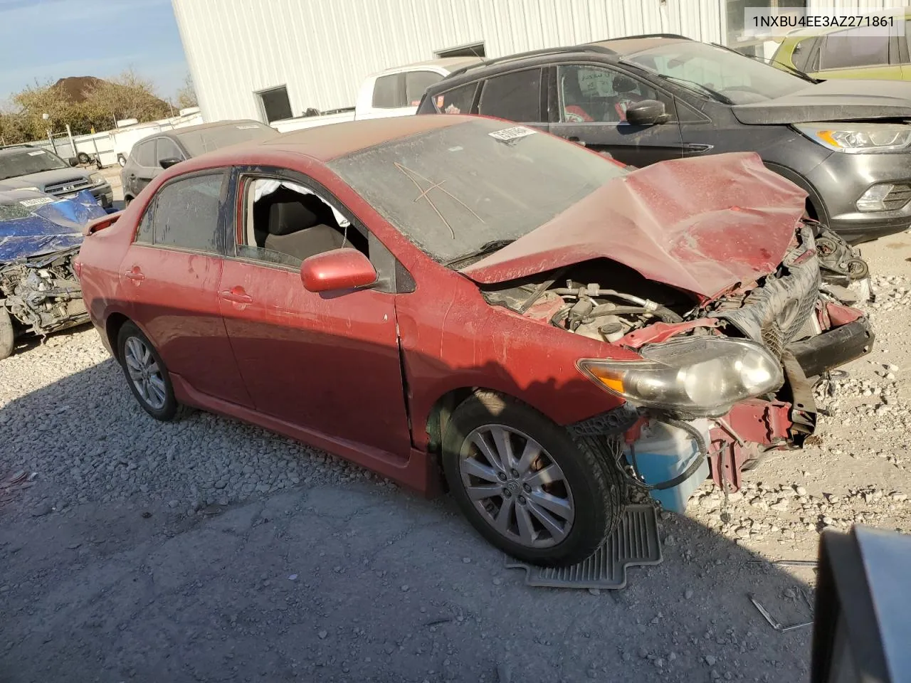 2010 Toyota Corolla Base VIN: 1NXBU4EE3AZ271861 Lot: 75101454