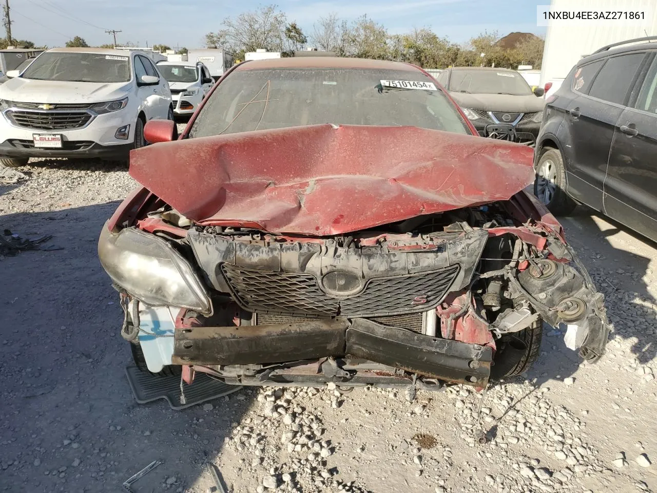 2010 Toyota Corolla Base VIN: 1NXBU4EE3AZ271861 Lot: 75101454