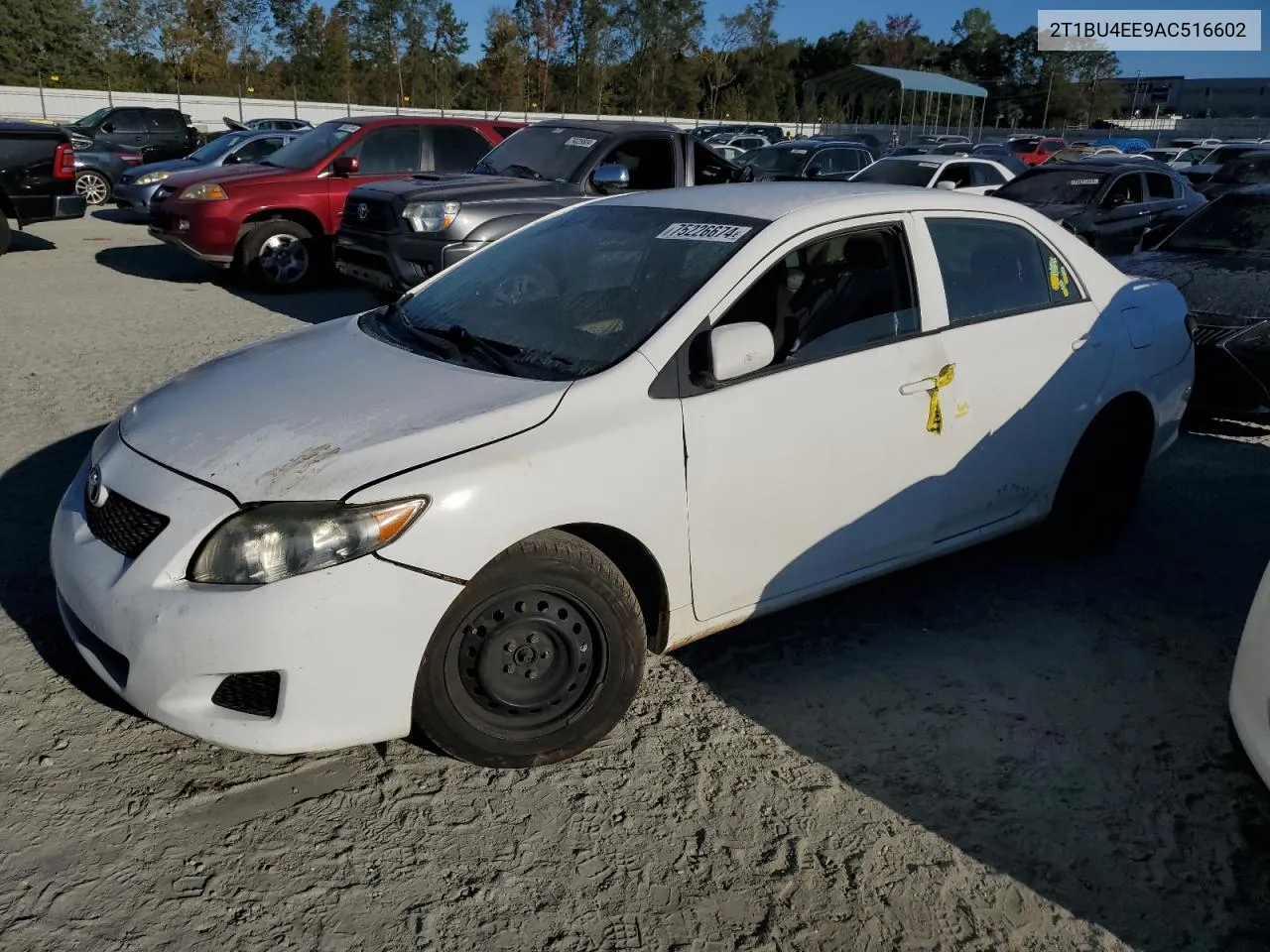 2010 Toyota Corolla Base VIN: 2T1BU4EE9AC516602 Lot: 75226674