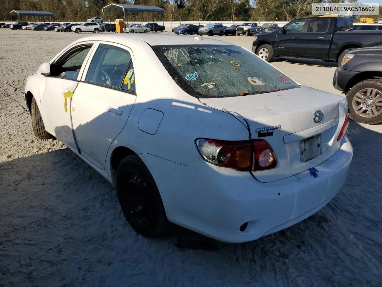 2010 Toyota Corolla Base VIN: 2T1BU4EE9AC516602 Lot: 75226674