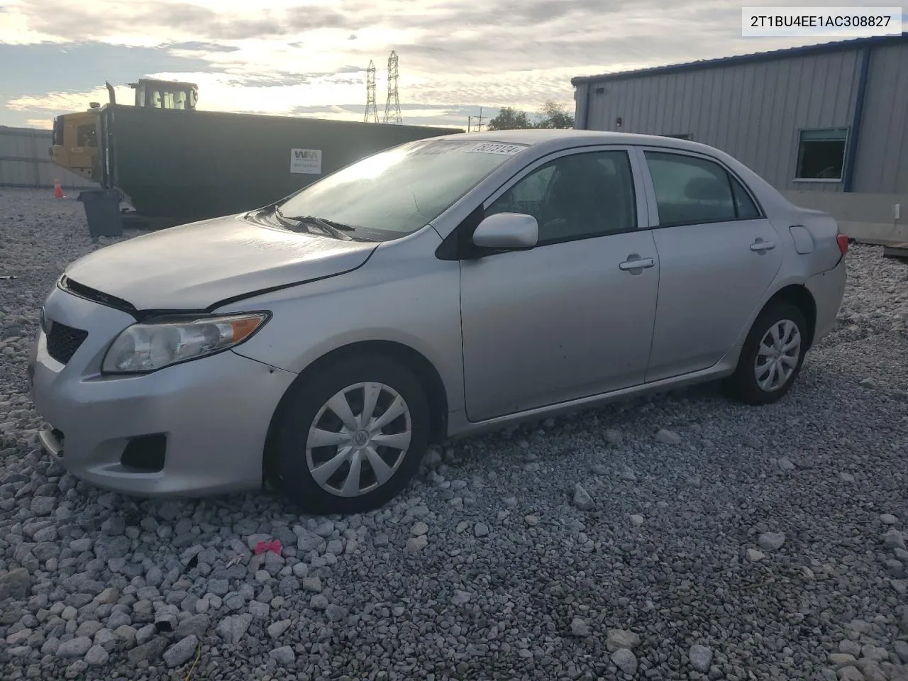 2010 Toyota Corolla Base VIN: 2T1BU4EE1AC308827 Lot: 75273124