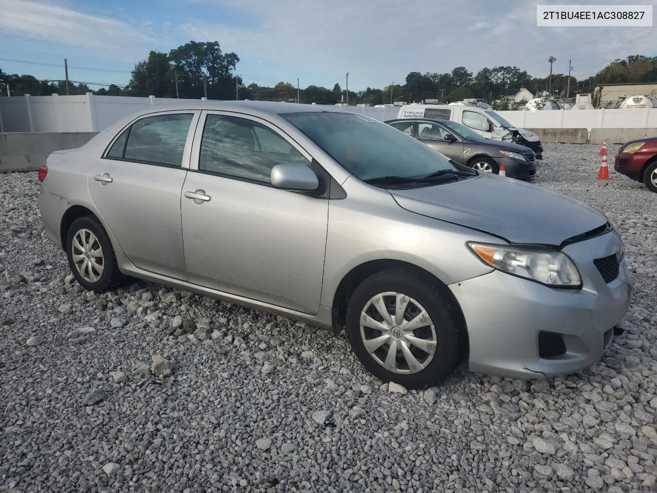 2010 Toyota Corolla Base VIN: 2T1BU4EE1AC308827 Lot: 75273124