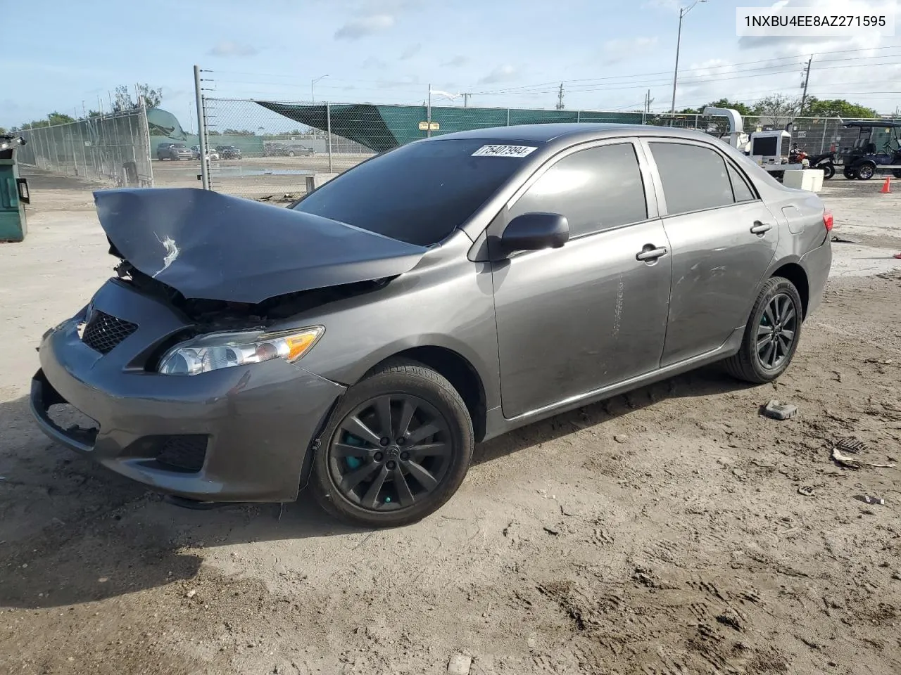 2010 Toyota Corolla Base VIN: 1NXBU4EE8AZ271595 Lot: 75407994