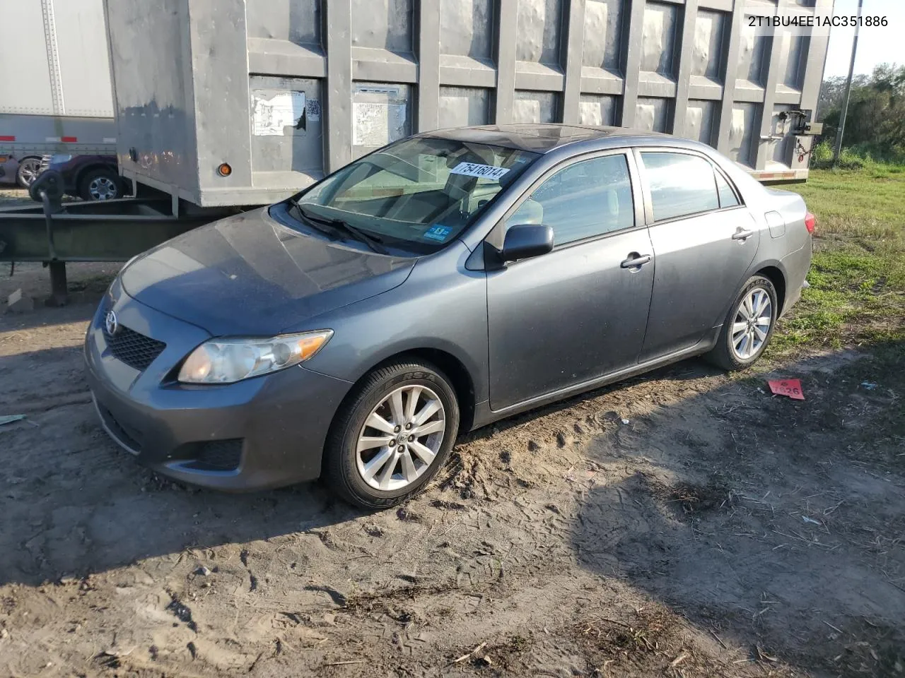 2010 Toyota Corolla Base VIN: 2T1BU4EE1AC351886 Lot: 75416014