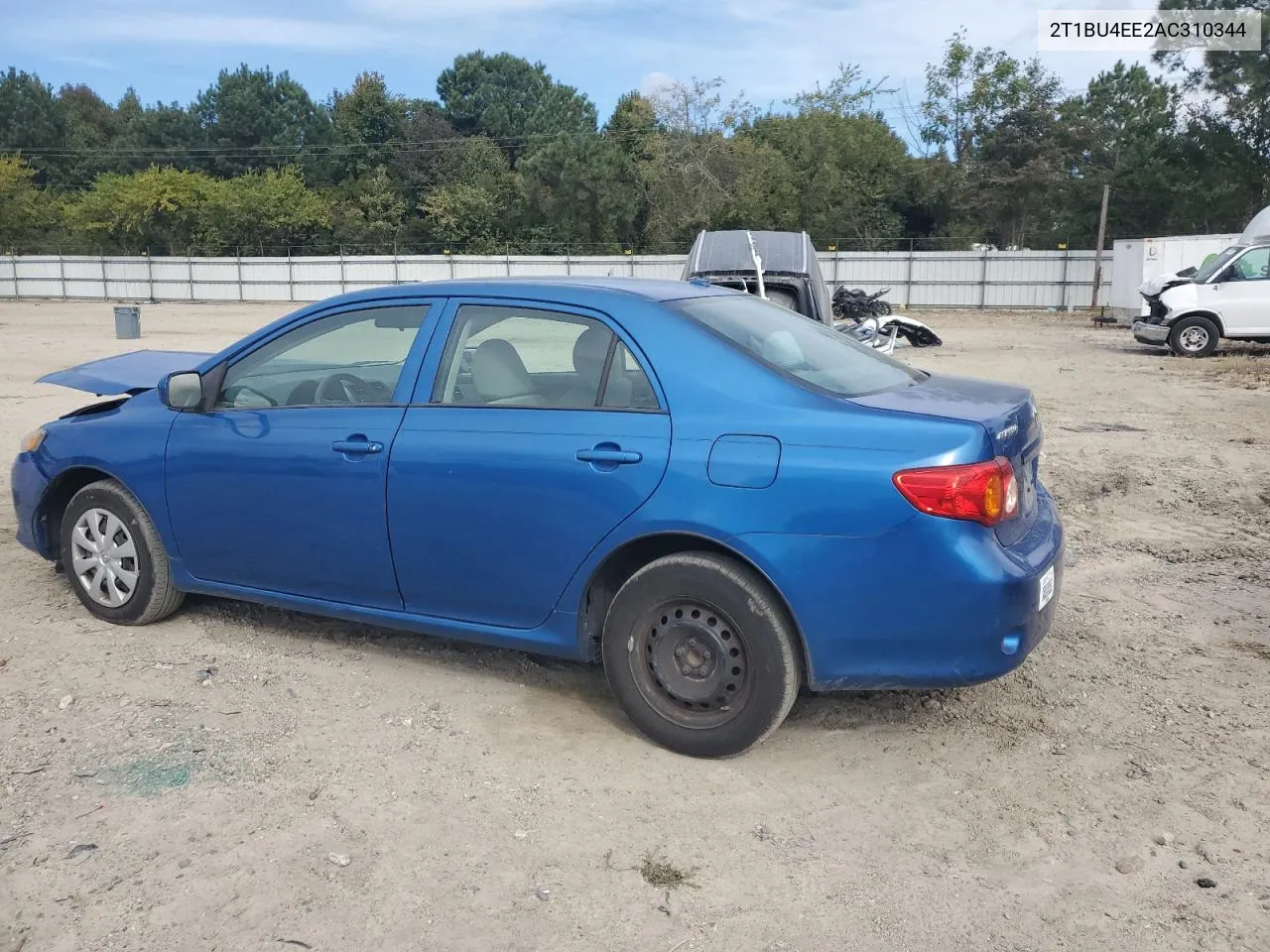 2010 Toyota Corolla Base VIN: 2T1BU4EE2AC310344 Lot: 75570354