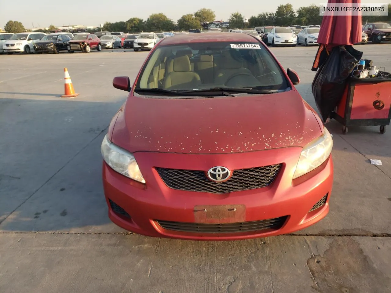 2010 Toyota Corolla Base VIN: 1NXBU4EE2AZ330575 Lot: 75571754