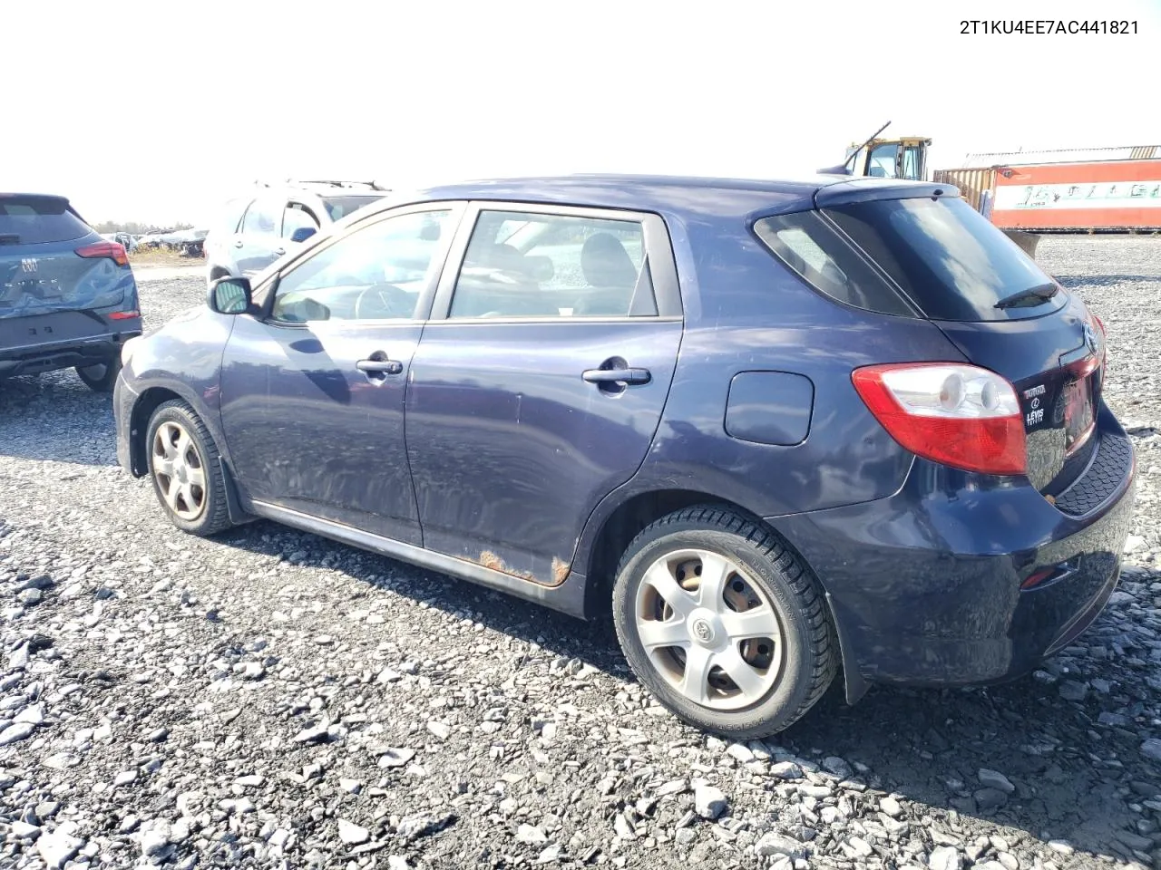 2010 Toyota Corolla Matrix VIN: 2T1KU4EE7AC441821 Lot: 75844034