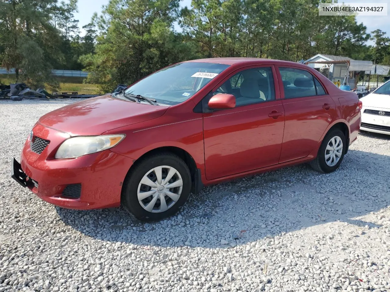 2010 Toyota Corolla Base VIN: 1NXBU4EE3AZ194327 Lot: 76126684